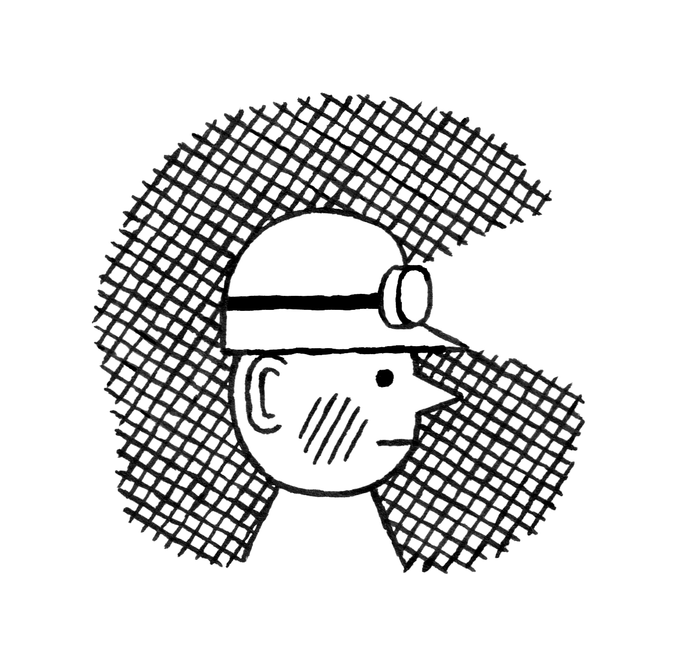 Illustration montrant un mineur portant un casque éclairant